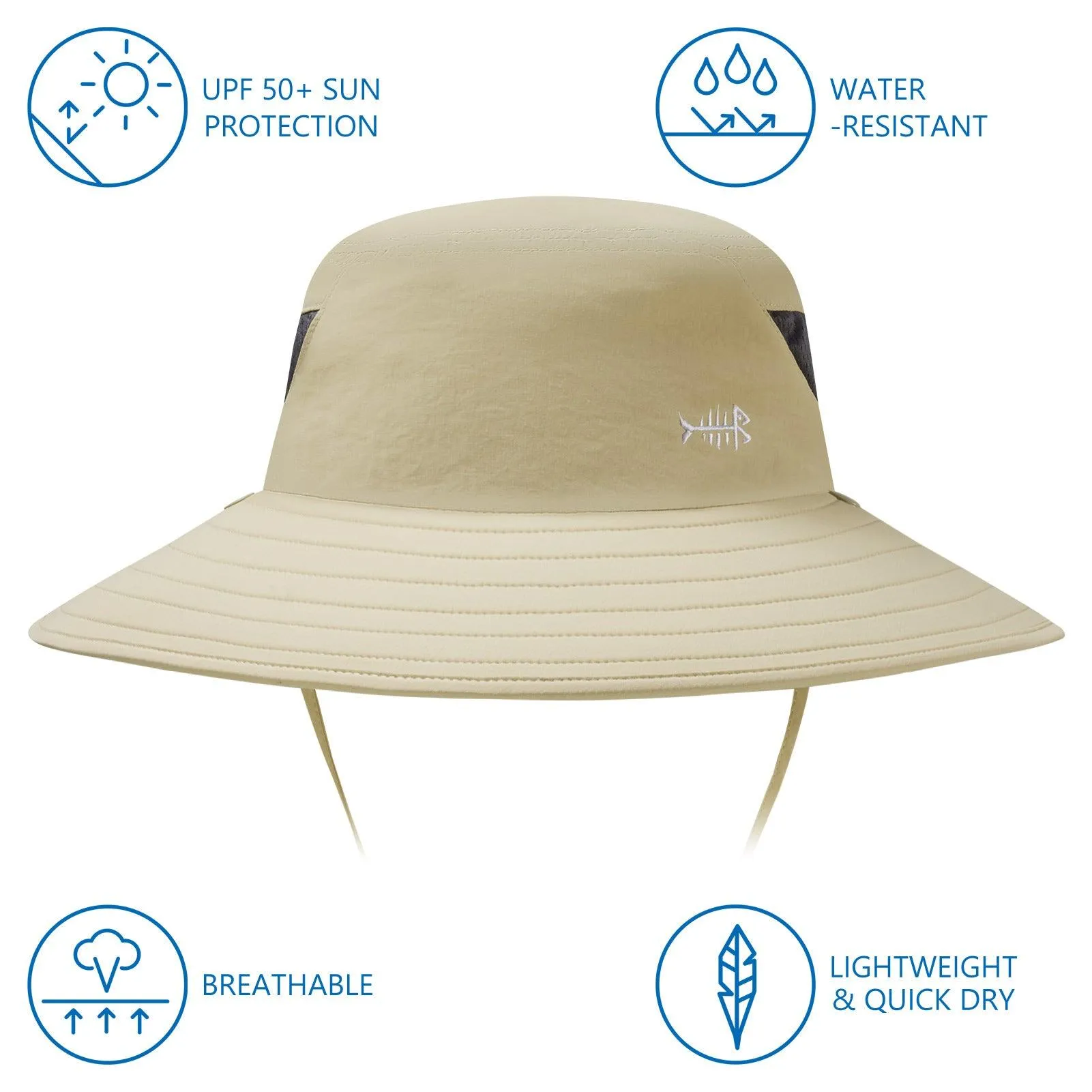 Unisex UPF 50  Sun Hat with Face Cover & Neck Flap FH09
