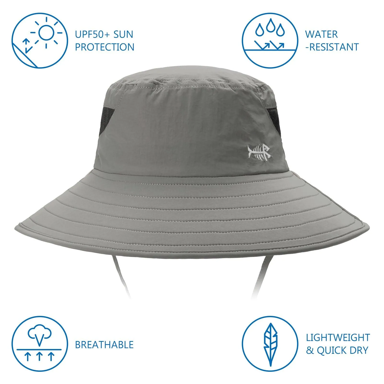 Unisex UPF 50  Sun Hat with Face Cover & Neck Flap FH09
