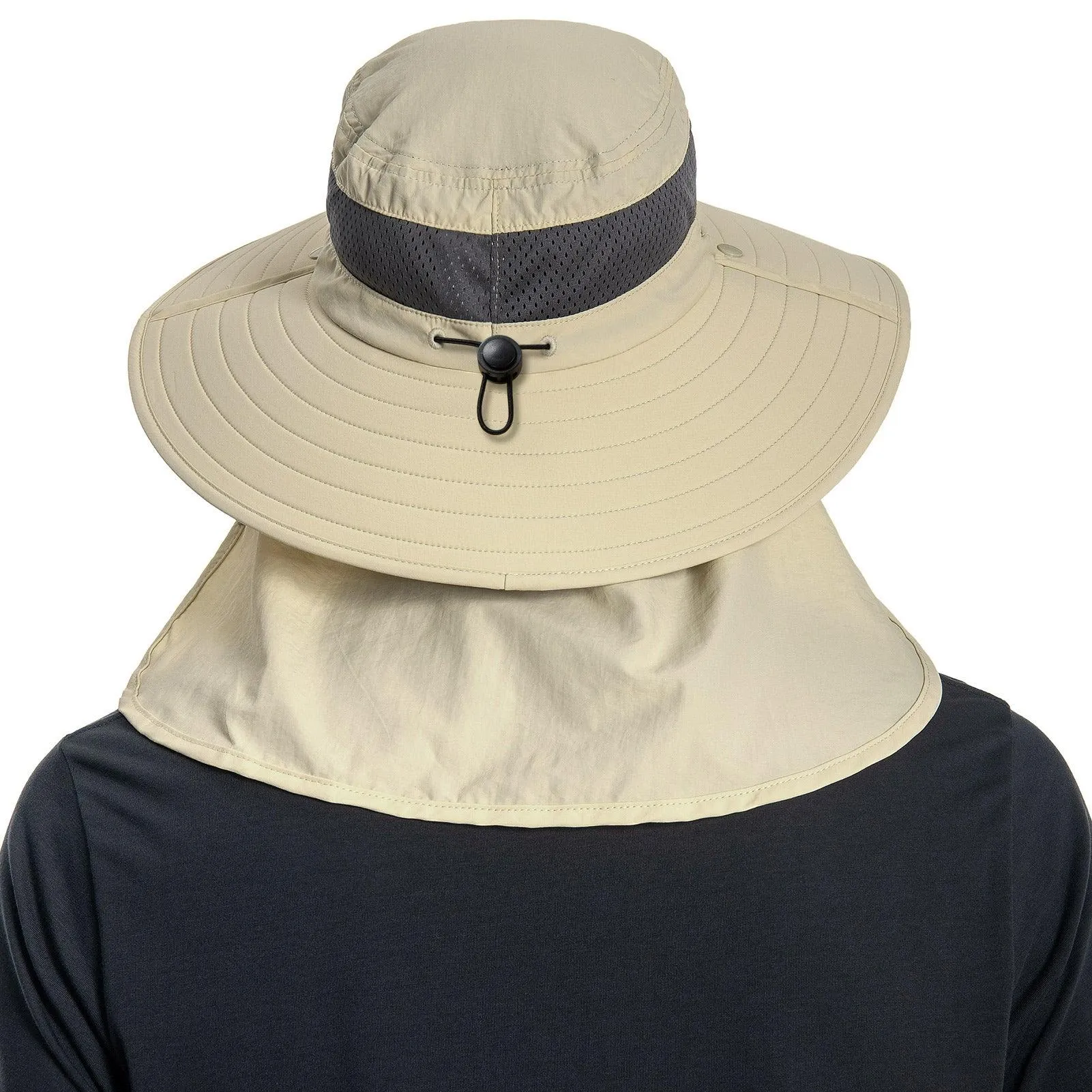 Unisex UPF 50  Sun Hat with Face Cover & Neck Flap FH09