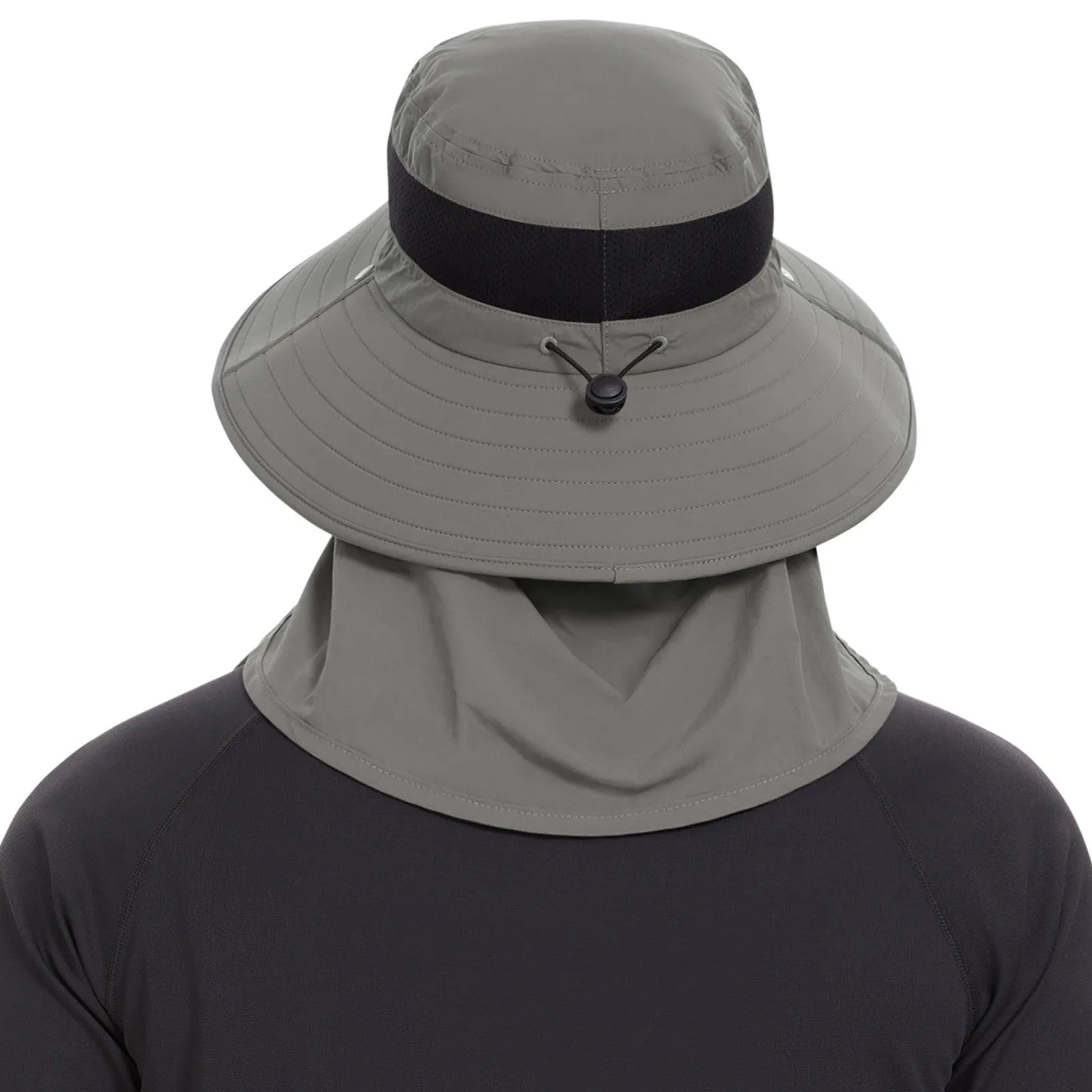 Unisex UPF 50  Sun Hat with Face Cover & Neck Flap FH09