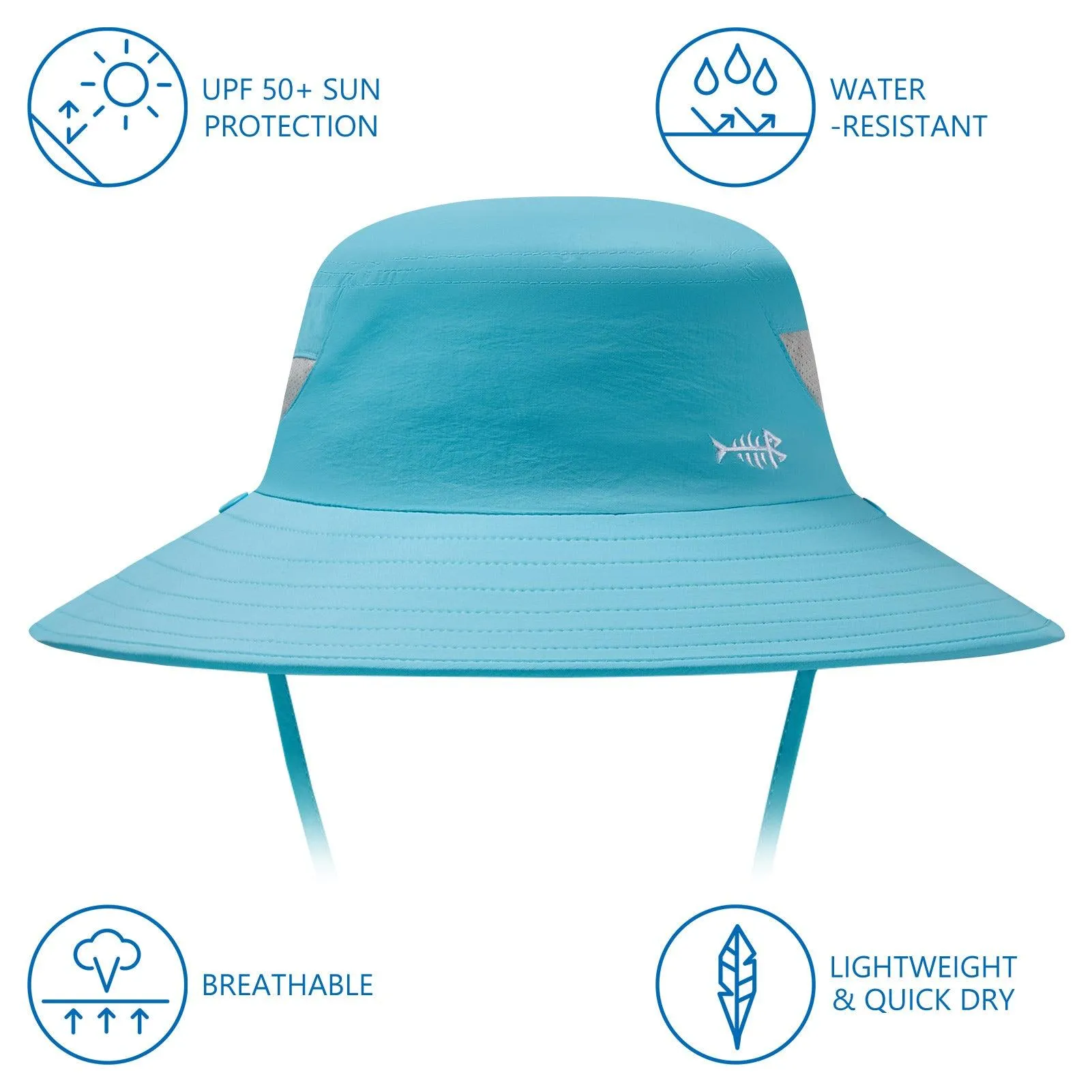 Unisex UPF 50  Sun Hat with Face Cover & Neck Flap FH09