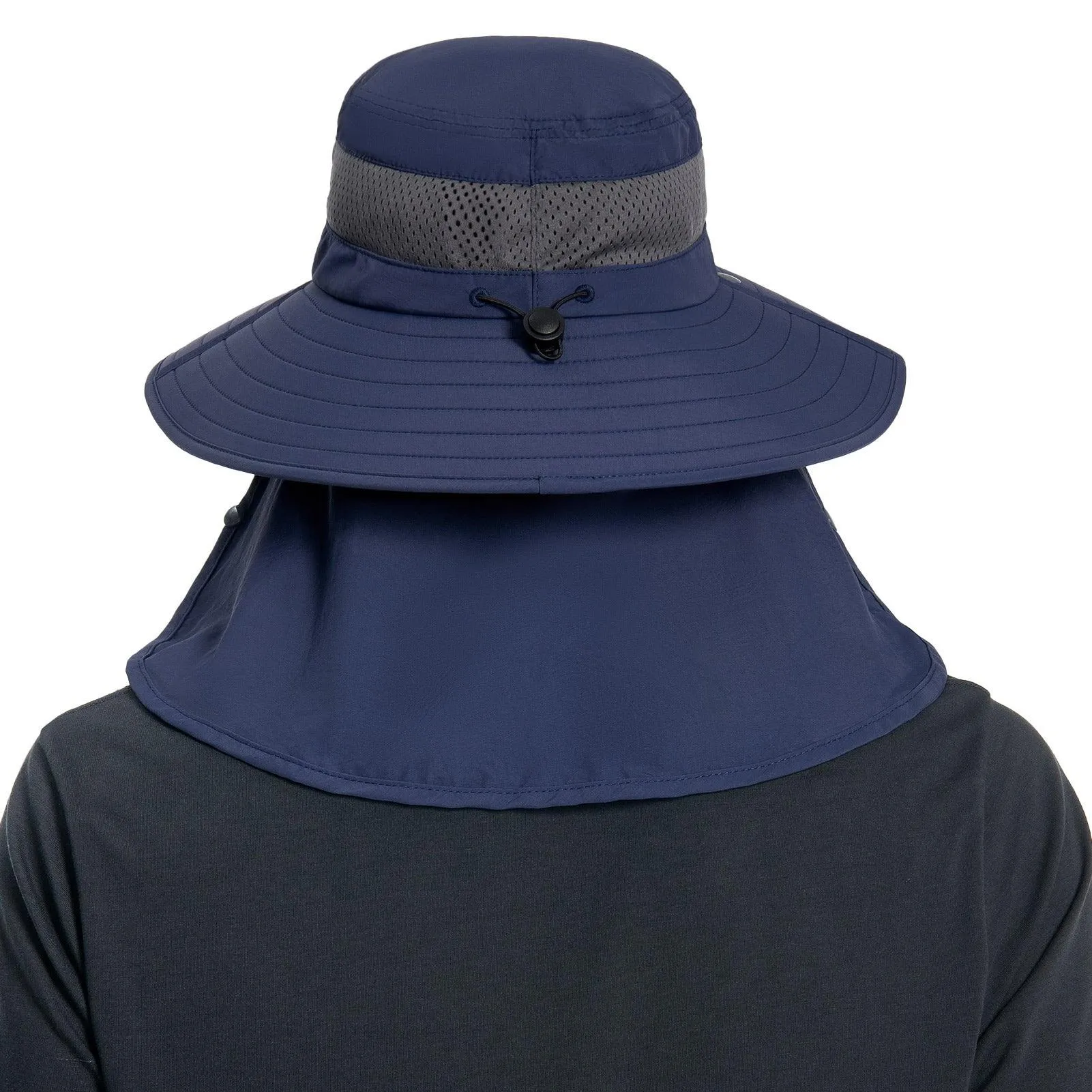 Unisex UPF 50  Sun Hat with Face Cover & Neck Flap FH09