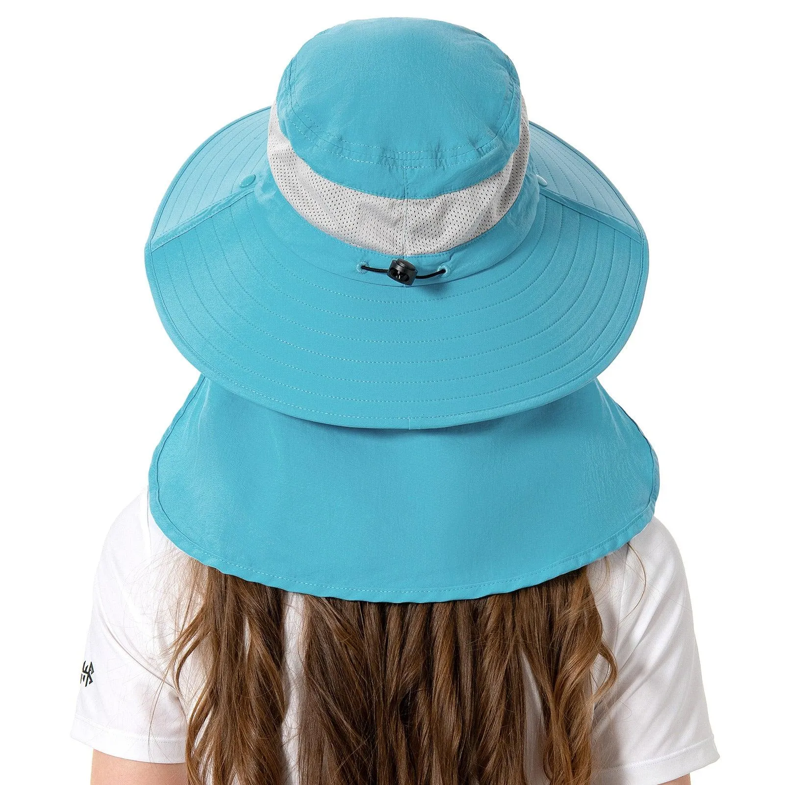 Unisex UPF 50  Sun Hat with Face Cover & Neck Flap FH09