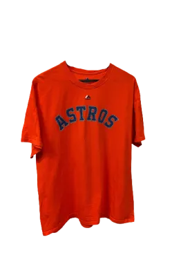 Vintage Houston Astros MLB T-Shirt Red XLarge