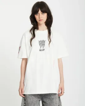 Volcom Women's Alix 3 T-Shirt Star White B3512507_SWH