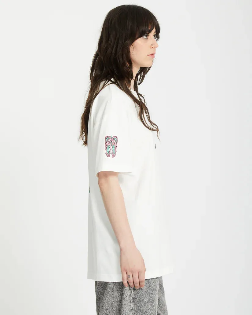 Volcom Women's Alix 3 T-Shirt Star White B3512507_SWH