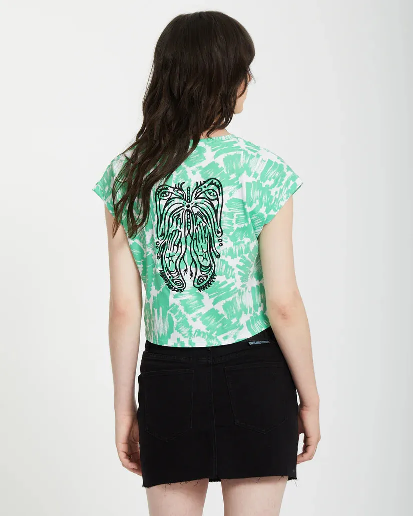 Volcom Women's Alix Boxy T-Shirt Jade B4512502_JDE