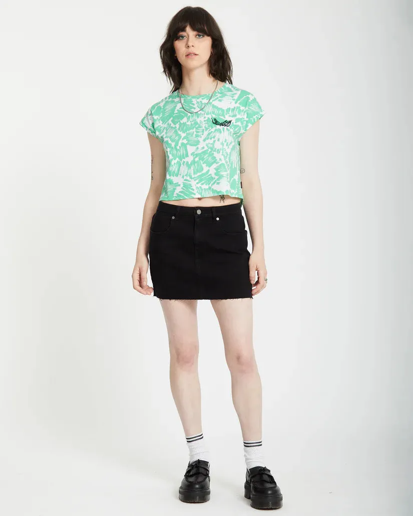 Volcom Women's Alix Boxy T-Shirt Jade B4512502_JDE