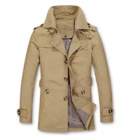West Louis™ Autumn Trench Coat Fashion Design