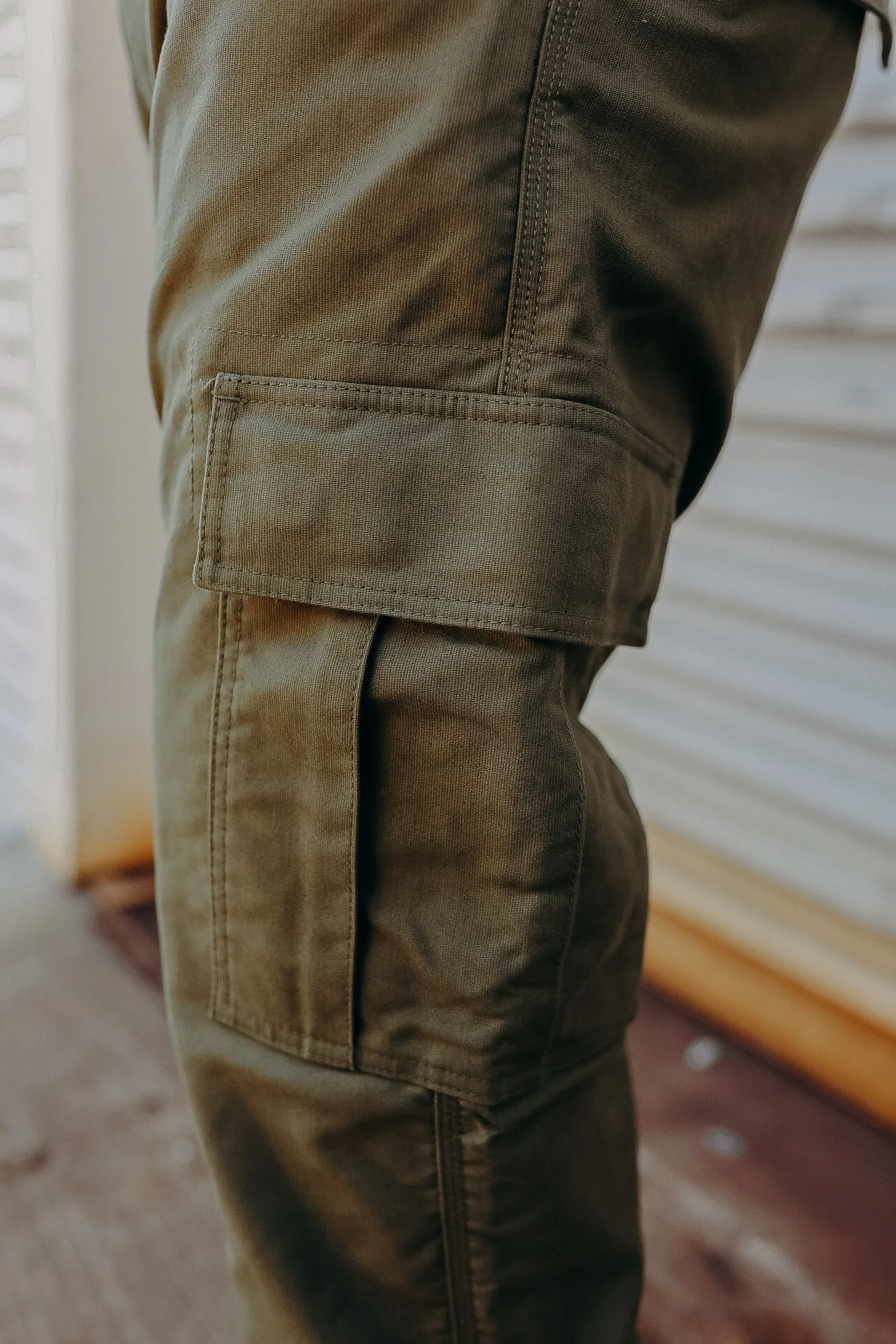 Whipcord Cargo Pants - Army Green IH-738-GRN