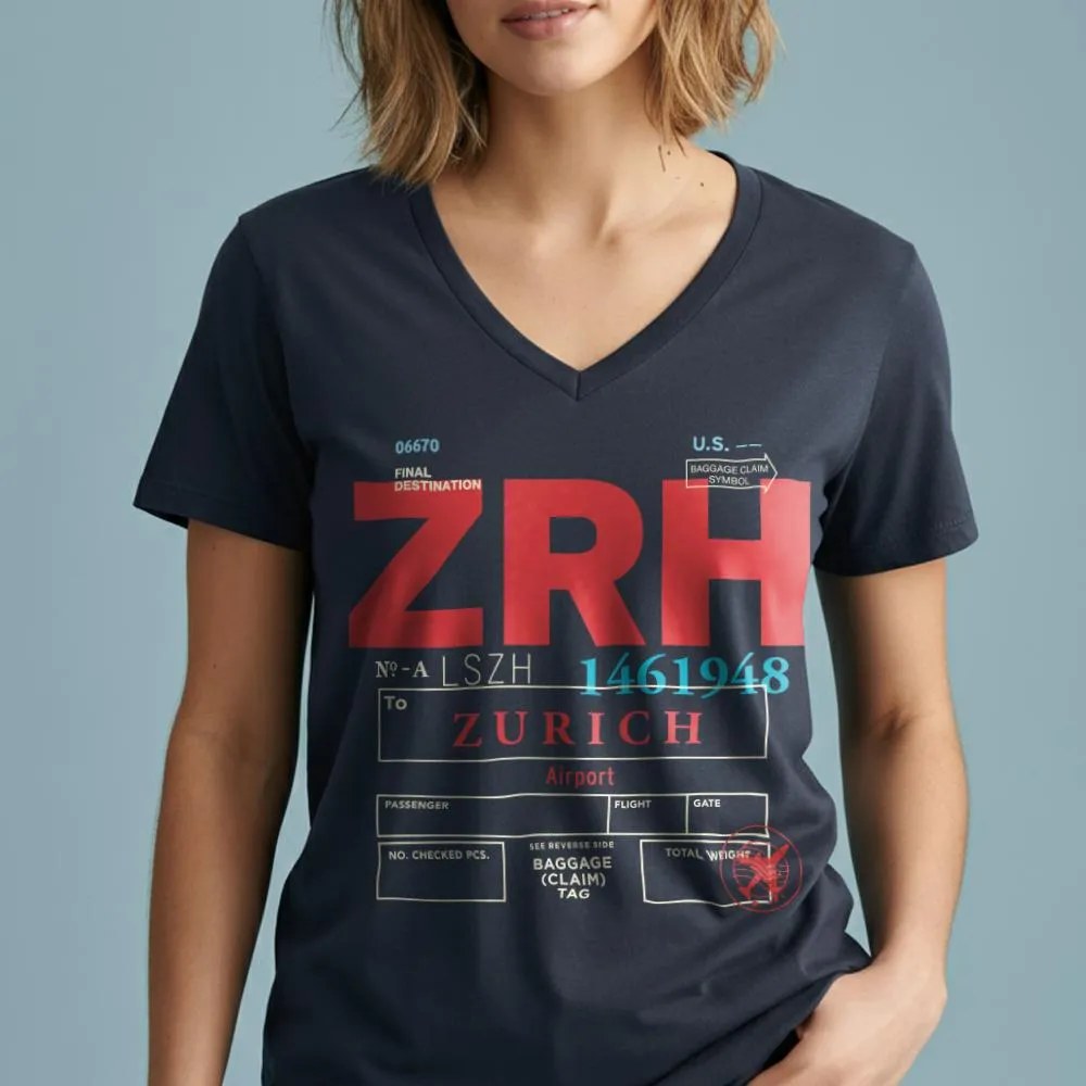 ZRH - Women's V-Neck T-Shirt